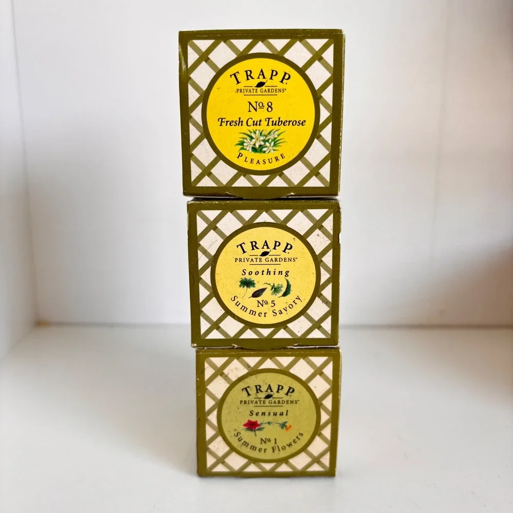 Crabtree & Evelyn Candles Trapp Private Gardens‎ Lot 3 No 1 No 5 No 8 New